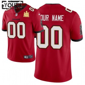 Lasten Tampa Bay Buccaneers NFL Pelipaita Custom Nike Punainen 2021 Super Bowl LV Champions